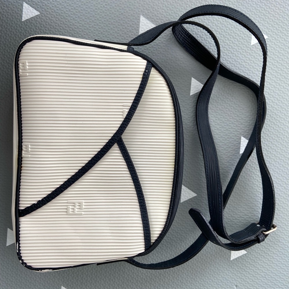 Fendi White and Black Crossbody Bag